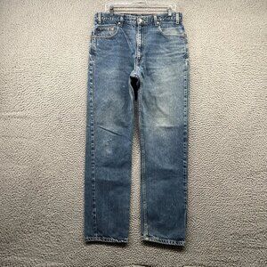 Vintage Levis 505 Jeans Mens Fit 34x34 Blue Denim Pants Straight Y2K
